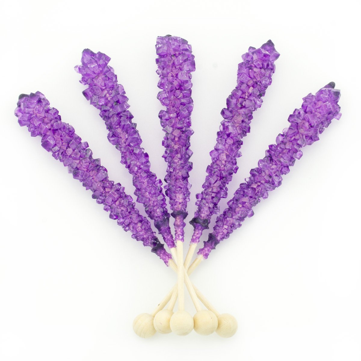Boone's Mill Rock Crystal Candy Sticks - Purple Grape Flavor, Pack of 36 | Vintage Hard Candy for Parties, Gifts & Nostalgic Treats