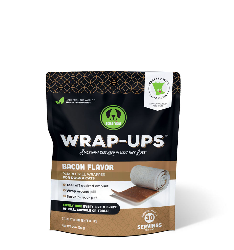 Stashios Pill Wrap Ups for Dogs & Cats - Tasty Treats to Hide Medicine - Perfect for Picky Eaters at Home & Vet Visits