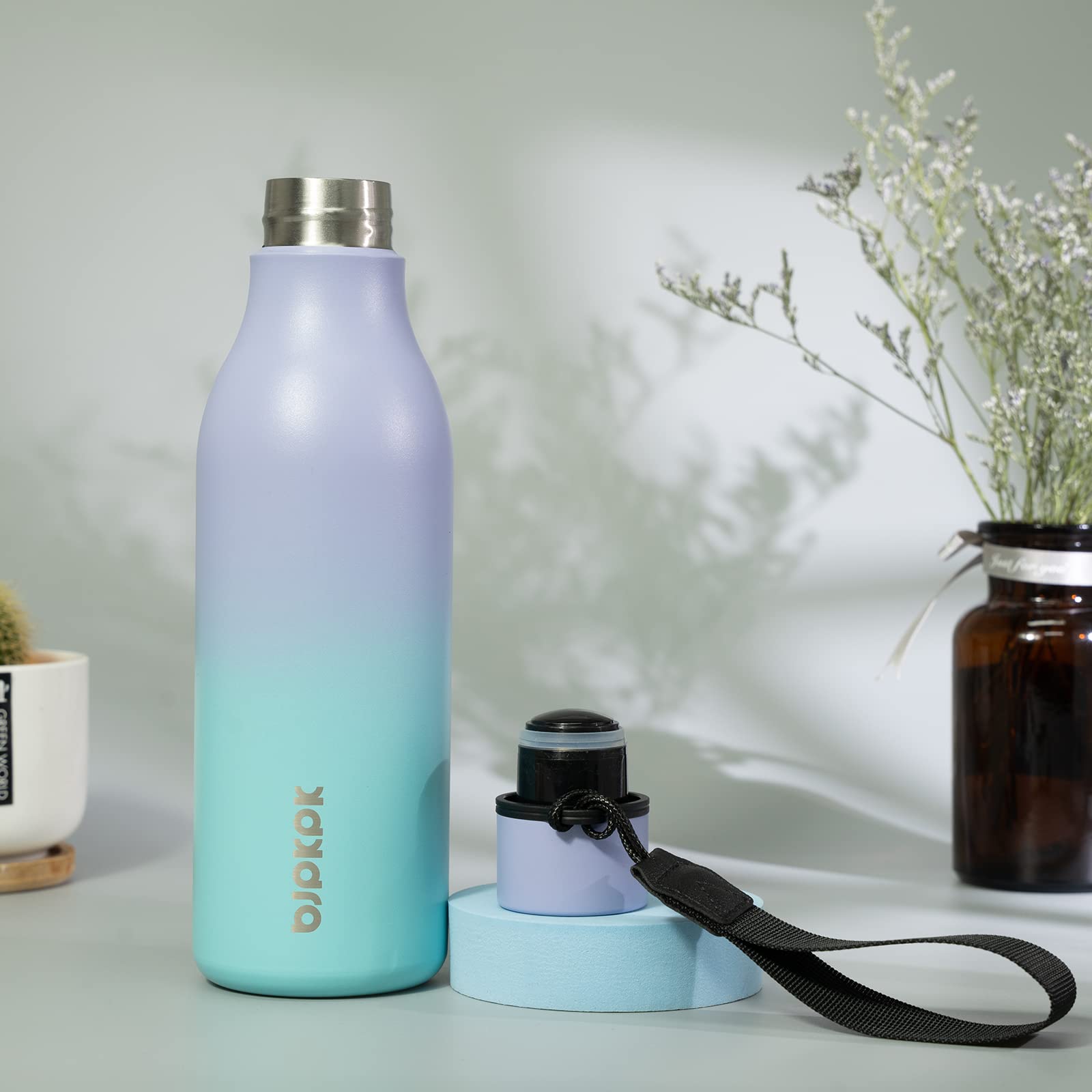 18oz Insulated Stainless Steel Water Bottle - BPA Free, Leak Proof for Sports & Travel