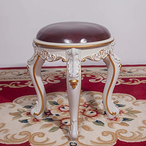 Ivory White Brown Leather