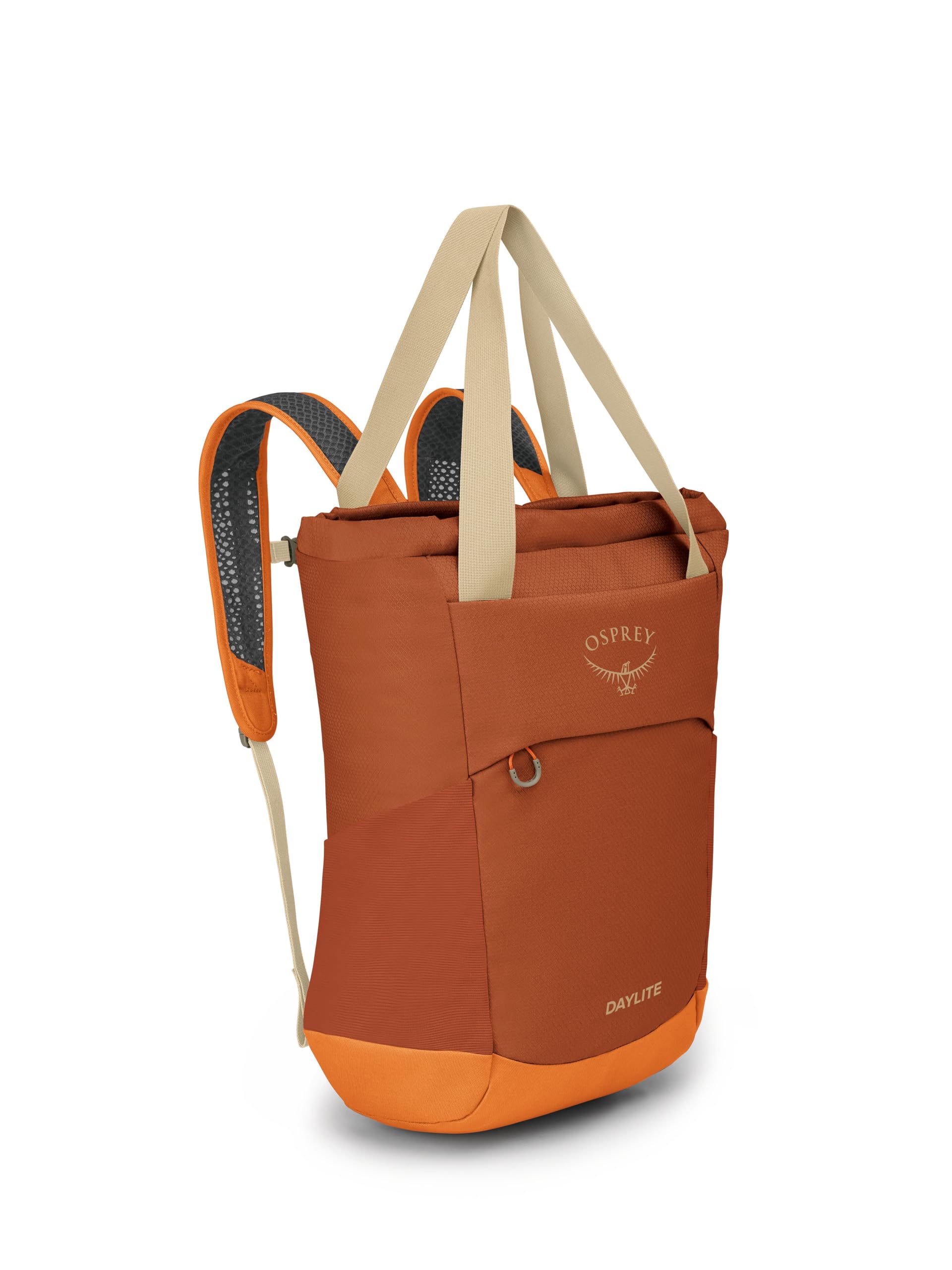 Osprey Daylite Tote Pack - Lightweight Hiking Backpack for Women & Men, Water-Resistant Travel Bag with Laptop Sleeve, Perfect for Commuting, Camping & Outdoor Adventures (Umber/Tequila Sunrise)
