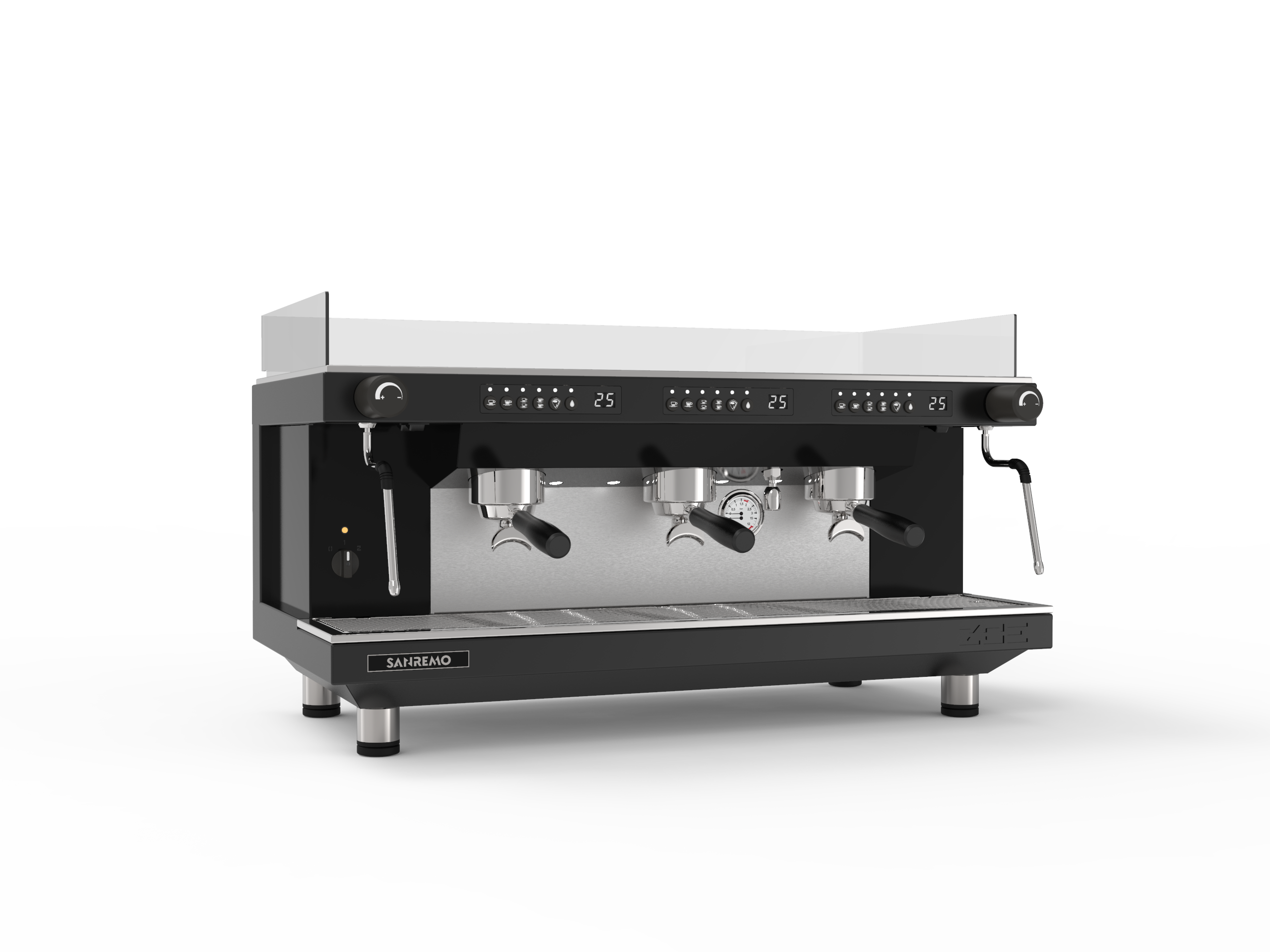 Sanremo ZOE Competition 3 Group Commercial Espresso Machine - Professional Barista Coffee Maker for Cafes & Restaurants - Matte Black Finish - Perfect for High-Volume Coffee Shops & Specialty Coffee Brewing
