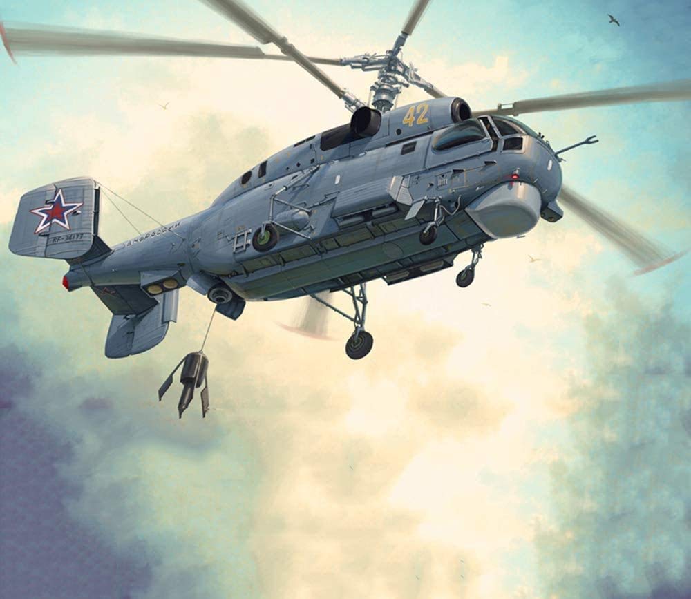 1/72 Scale Russian Air Force MI-24 Helicopter Die Cast Model - CMO Military Fighter Alloy Collectible for Adults, Perfect for Home Office Decor & Aviation Enthusiast Gifts