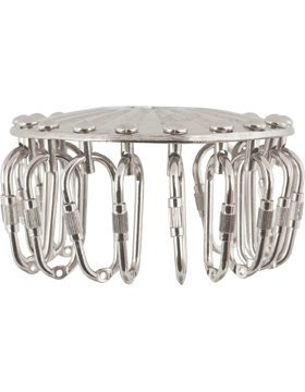 BS-18 18-Hole Chrome Campaign Streamer Holder - Perfect for Political Rallies, Parades & Party Decorations