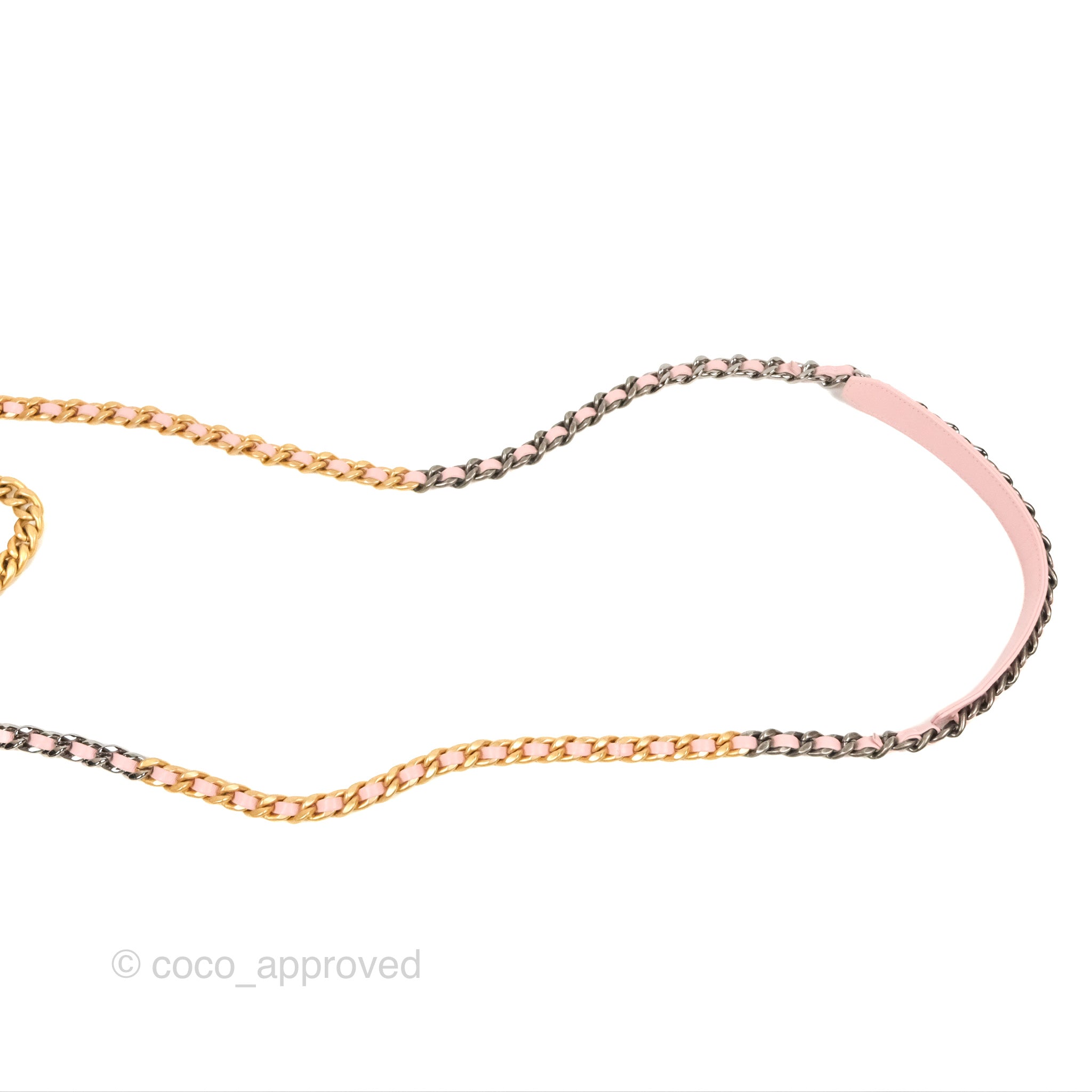 Chanel 19 Wallet on Chain WOC Light Pink Mixed Hardware Crossbody Bag - Luxury Designer Handbag for Women, Perfect for Date Night & Evening Events