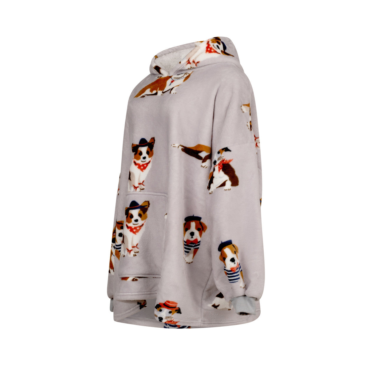 Cozy Poochies Fleece Oversized Blanket Hoodie for Women & Men - Soft Sherpa Lined Wearable Blanket with Pockets - Perfect for Lounging, Netflix Nights & Outdoor Camping