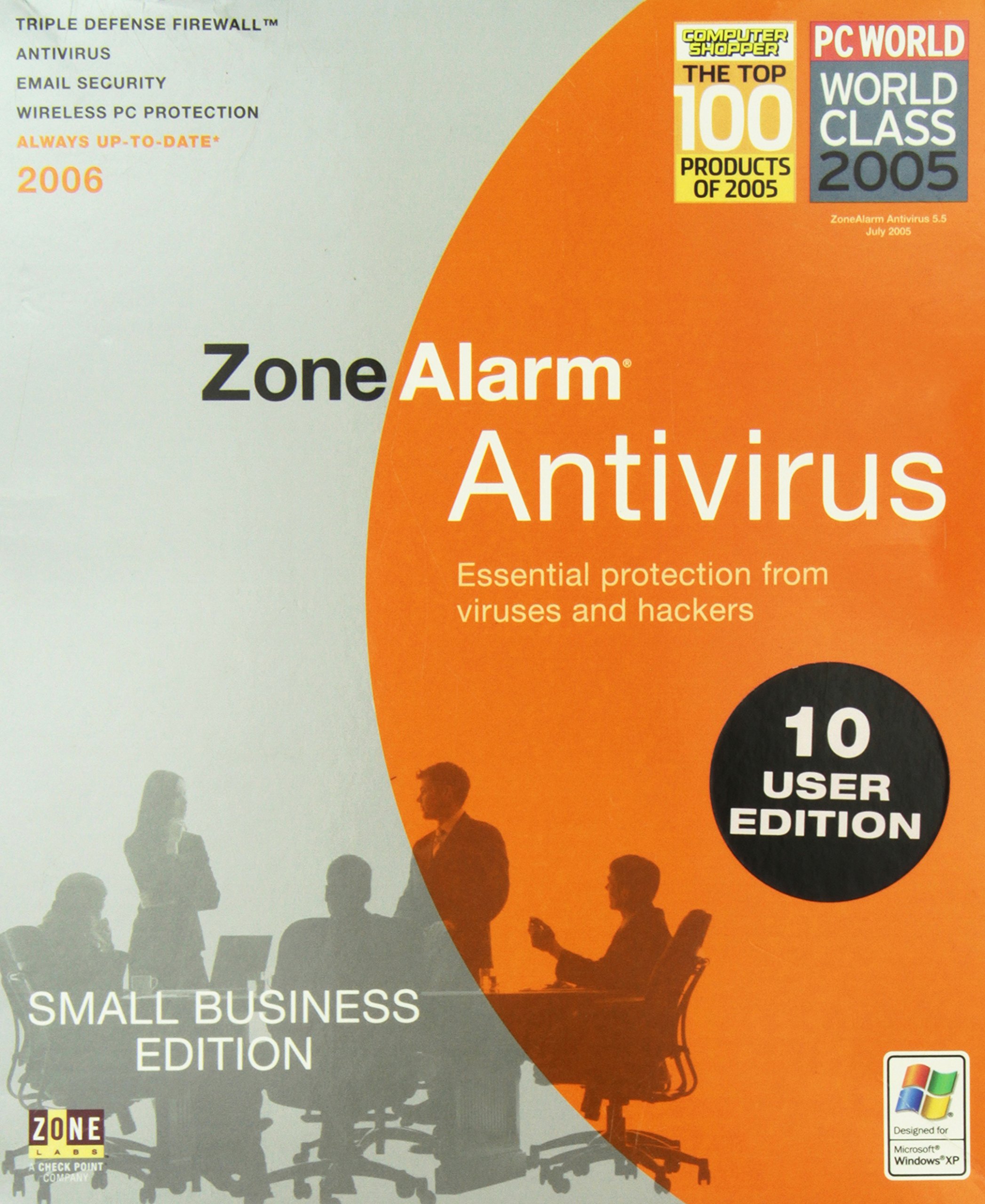 ZoneAlarm Antivirus Small Business Edition - 10 User License | Cybersecurity Protection for Small Businesses | Perfect for Office Networks & Remote Work