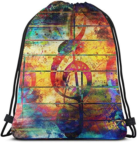Colorful Graffiti Drawstring Backpack - Lightweight Sports Gym Bag for Women, Men & Kids - Perfect for School, Travel, Workout & Outdoor Activities