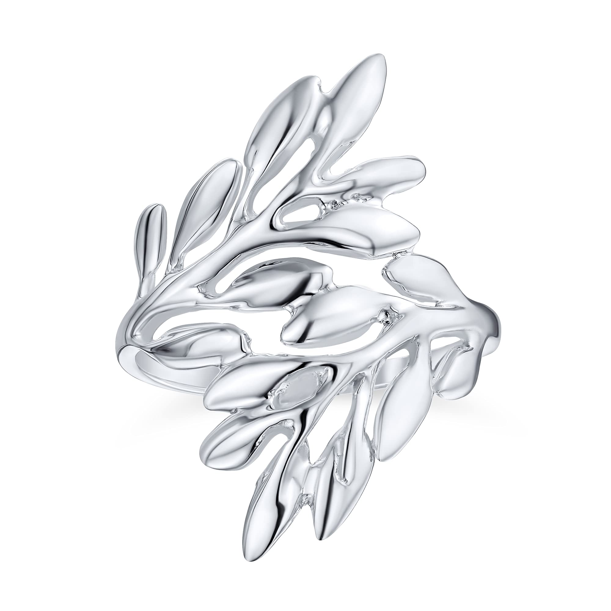 Rainbow Shell Ivy Laurel Ring .925 Sterling Silver for Women & Teens - Perfect for Boho & Beach Style