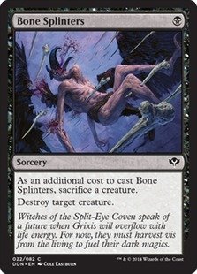 Magic: The Gathering - Bone Splinters Card - Duel Decks: Speed vs Cunning - Perfect for MTG Commander, Modern & Casual Play