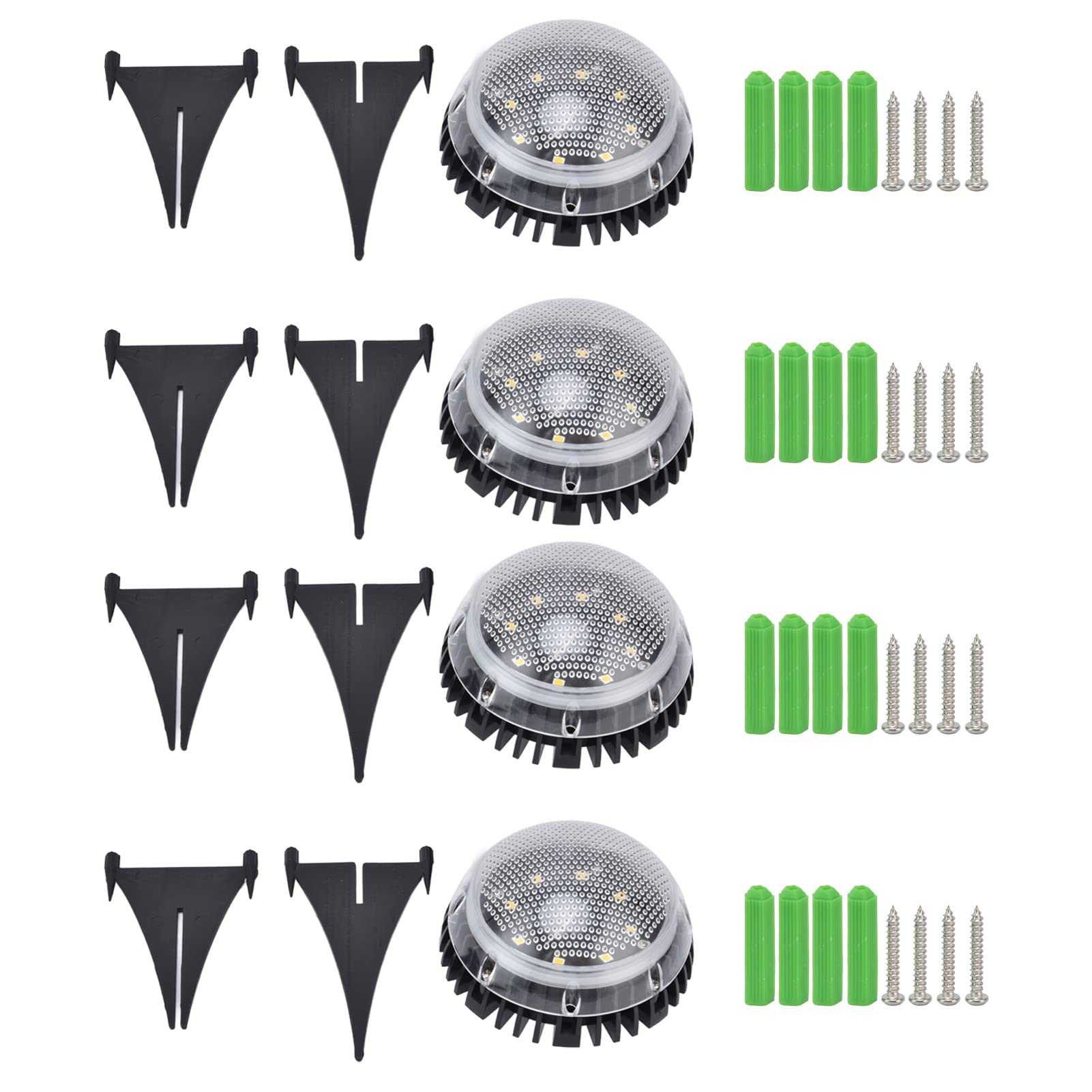 Solar Ground Lights 4PCS - Waterproof Color Changing LED for Garden & Driveway