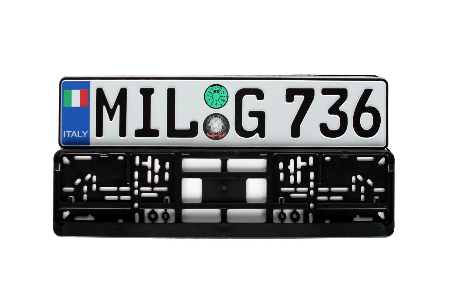 Italy Flag Euro Style Plate and Frame Set - Includes Plate, Frame & Mounting Screws for Home, Office, or Bar Decor - Perfect for European Football Fans, Italian Heritage Displays & Themed Parties