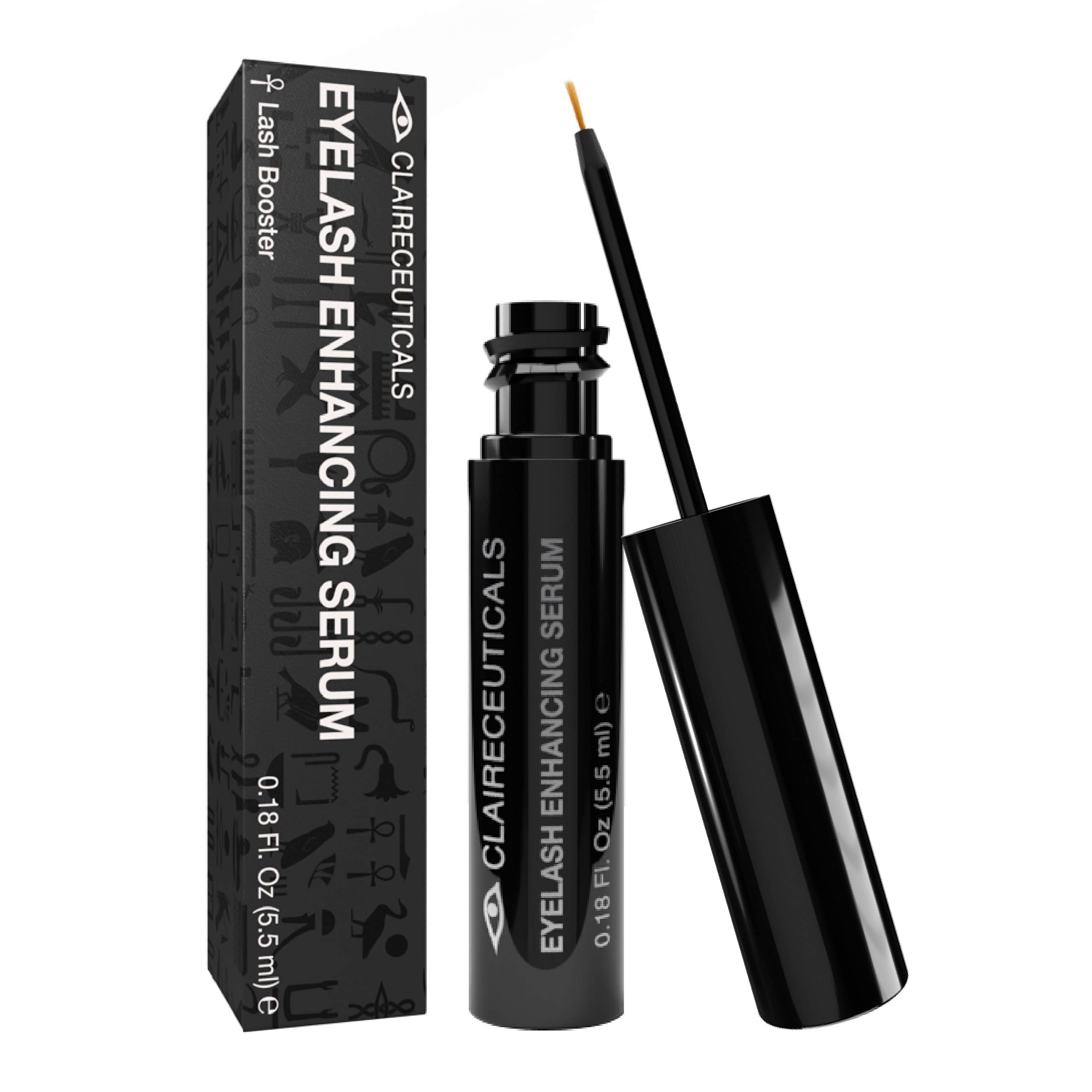 CLAIRECEUTICALS Eyelash & Brow Growth Serum - Natural Lash Enhancer for Longer, Thicker Eyelashes & Fuller Eyebrows - 5.5ml Conditioning Treatment for Salon-Quality Results at Home | Perfect for Daily Use, Special Occasions & Enhancing Natural Beauty