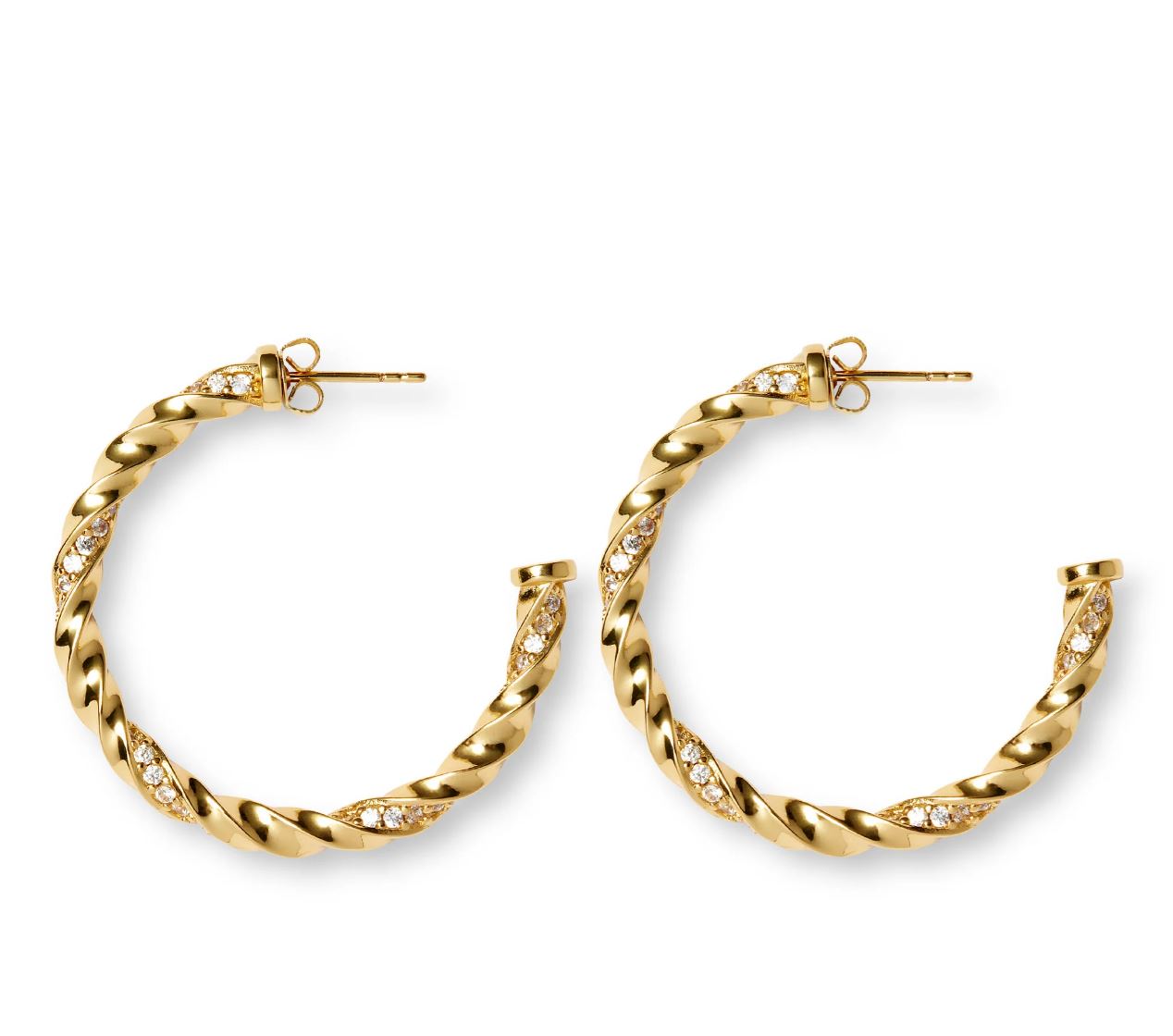 Gold Rope Hoop Earrings for Women - Trendy Dainty Jewelry for Everyday Wear & Special Occasions