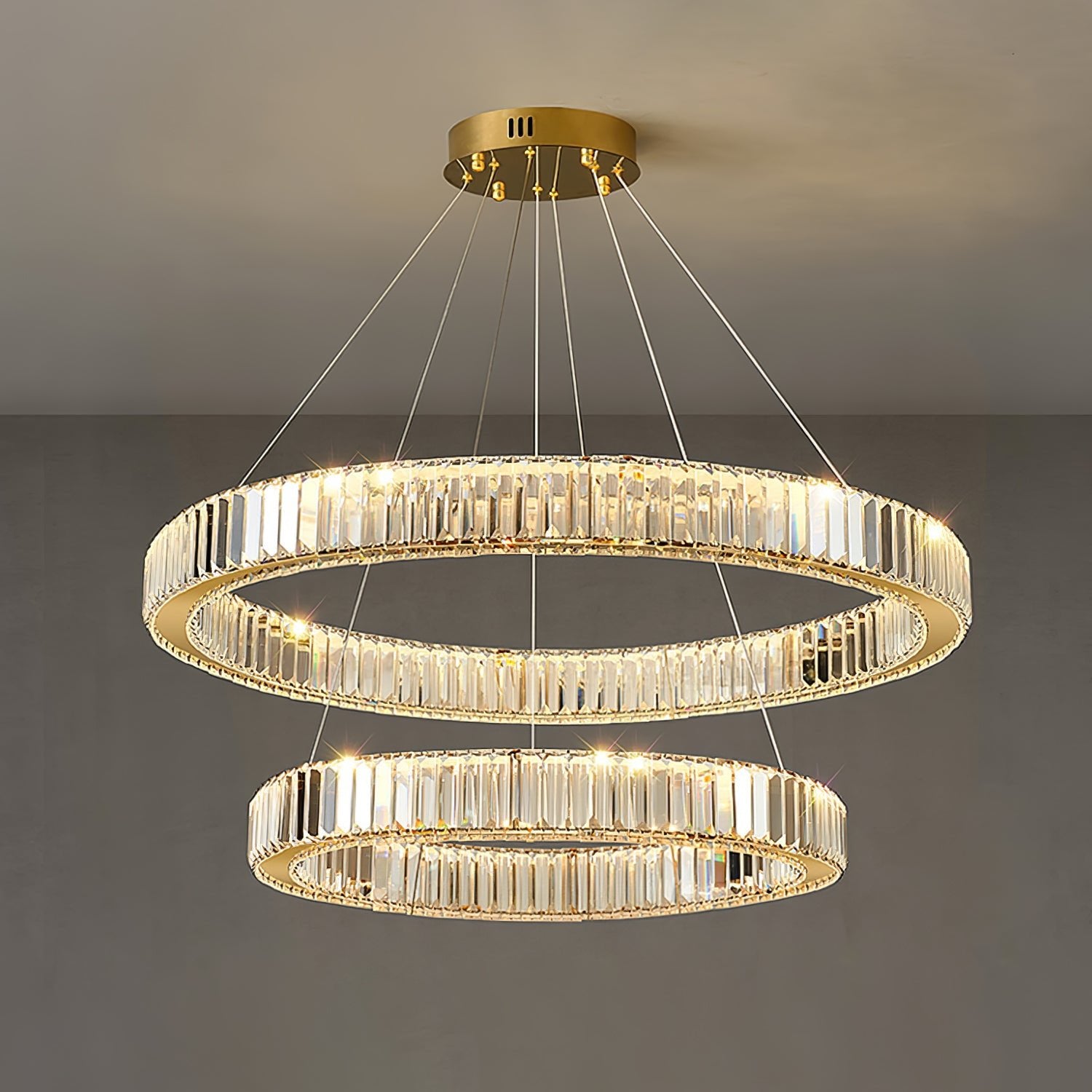Bertolda Crystal Chandeliers - Elegant Modern Ceiling Light Fixtures for Dining Room, Living Room & Bedroom | Perfect for Home Decor & Luxury Interior Design