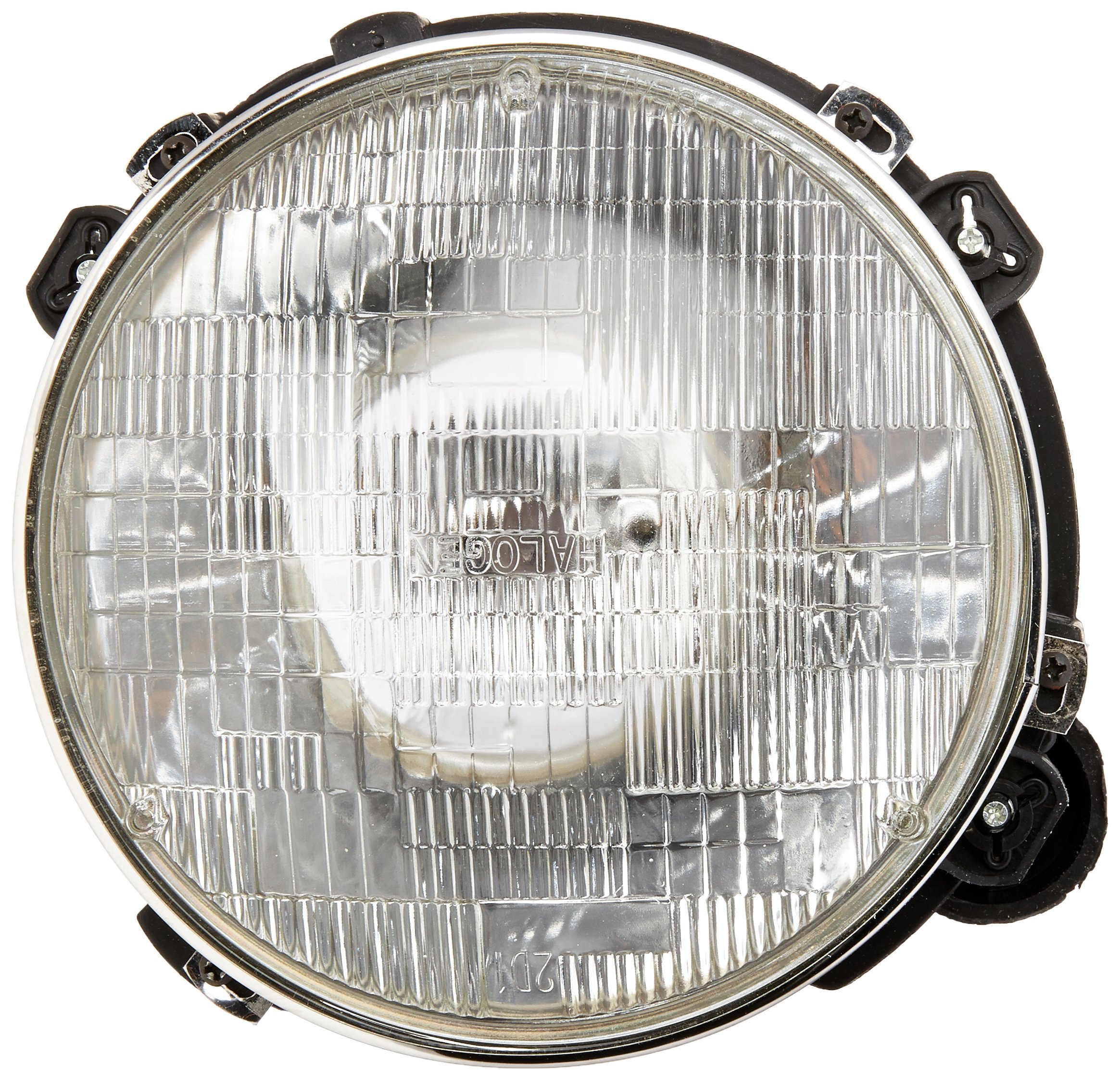 Crown Automotive 55055032AE Right Front Headlight Assembly with Leveling Device - Clear Lens Replacement for Improved Night Visibility | Perfect for Jeep, Dodge, and Chrysler Vehicles