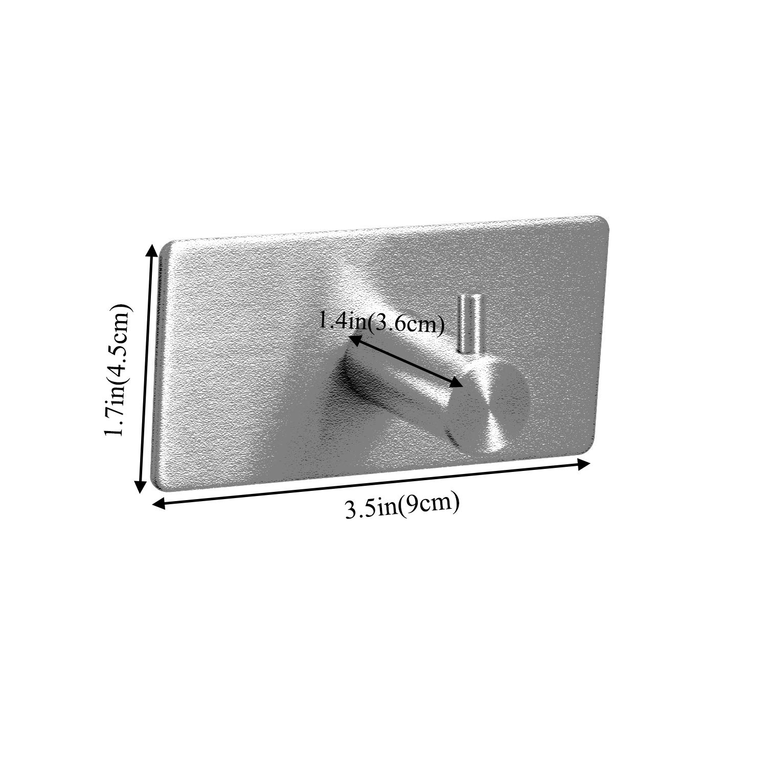 **Beelee SUS 304 Stainless Steel Brushed Nickel 4-Piece Bathroom Accessory Set - Rustproof Towel Bar, Coat Hook, Toilet Paper Holder & Towel Ring - No Drilling Self-Adhesive Wall Mount for Easy Installation - Perfect for Modern Bathrooms, Apartments & Rentals**