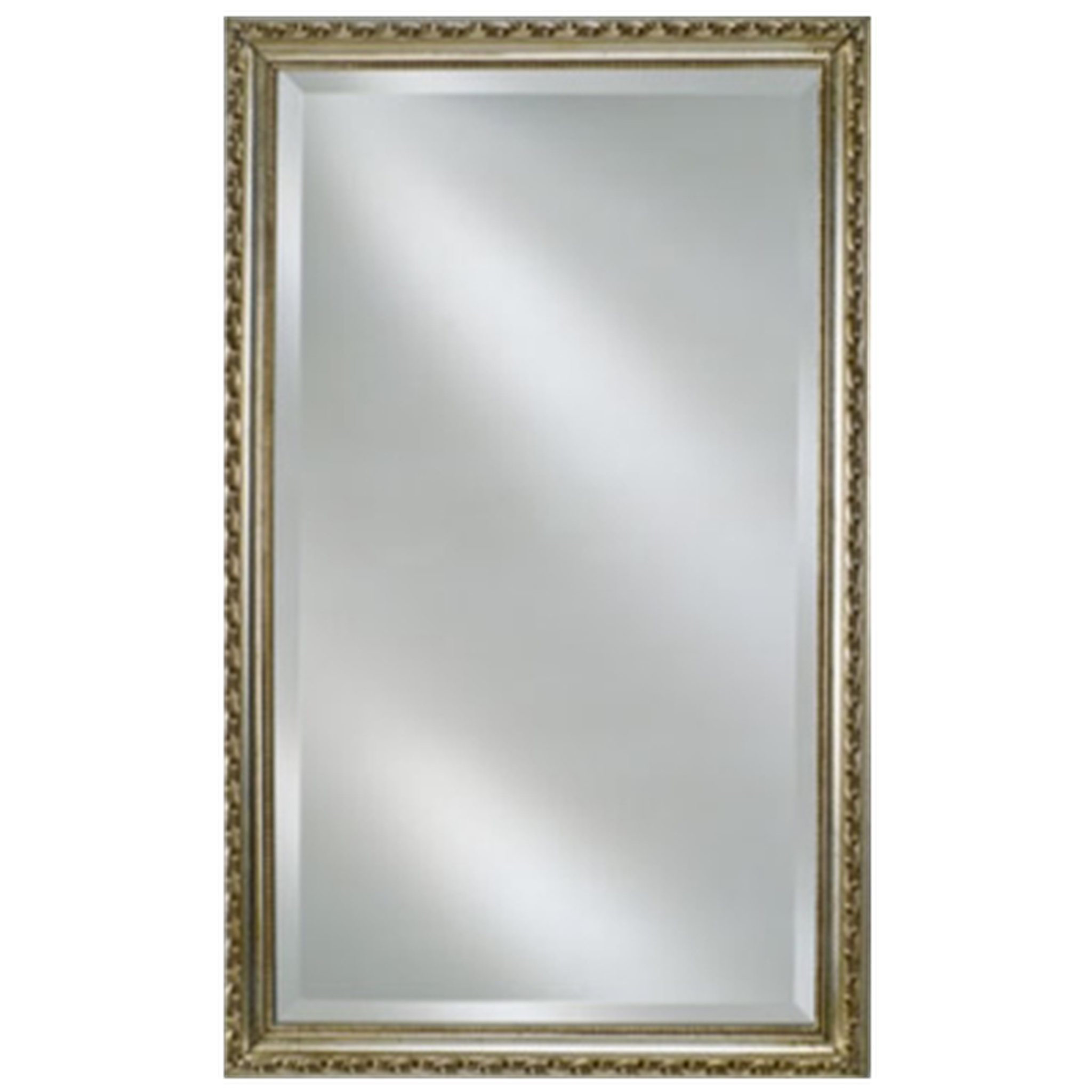 Afina Estate 16x22 Inch Antique Silver Wood Framed Beveled Mirror - Elegant Wall Decor for Living Room, Bedroom & Entryway