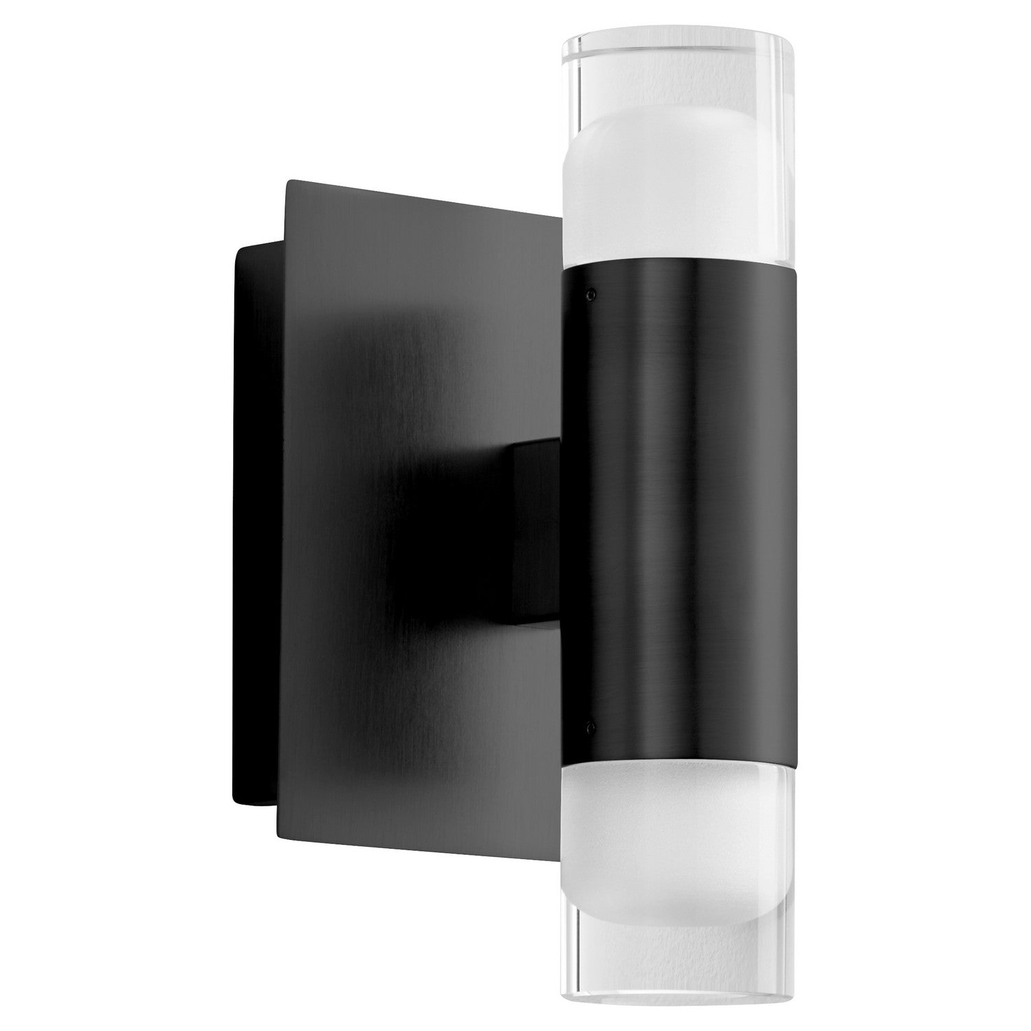 Oxygen Alarum 3 594 15 Wall Sconce Light Fixture - Black Modern LED Wall Lamp for Bedroom, Living Room & Hallway Lighting