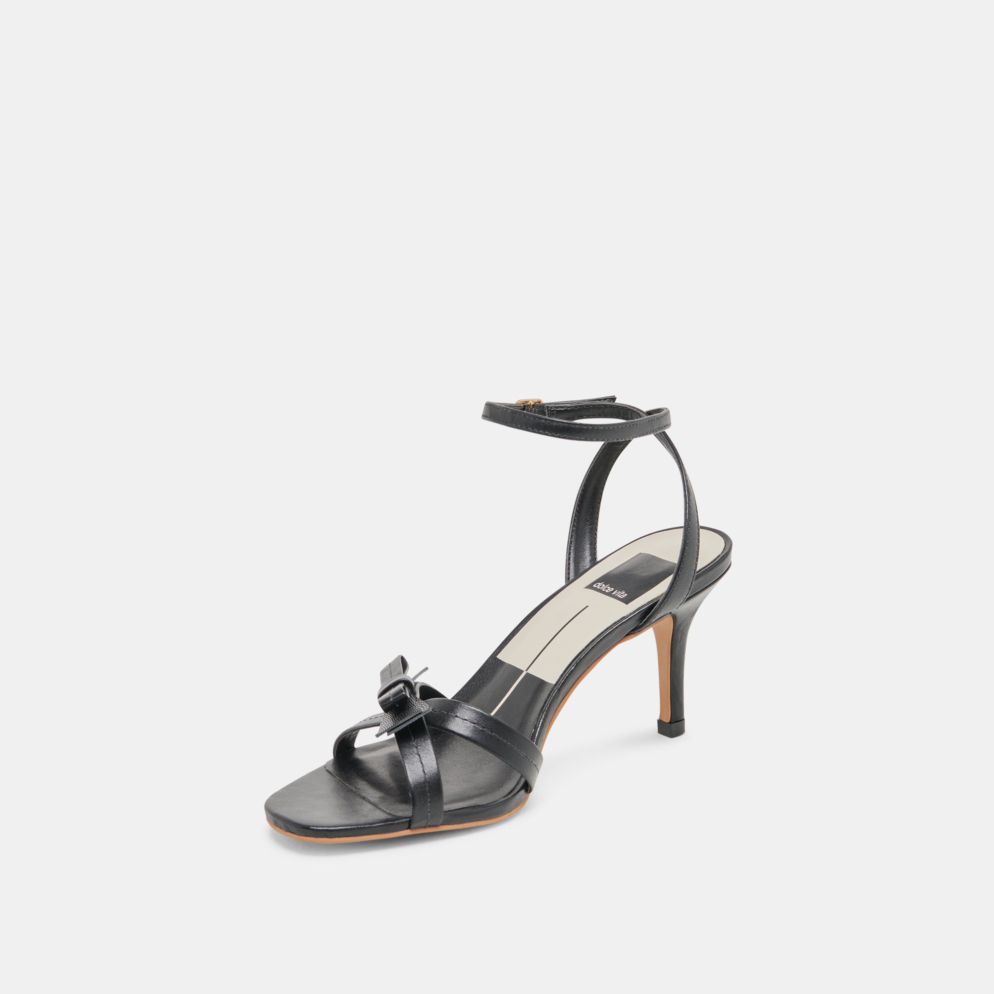 GALOR Women's Black Leather High Heels - Stylish & Comfortable Dress Shoes for Party, Wedding & Evening Events
