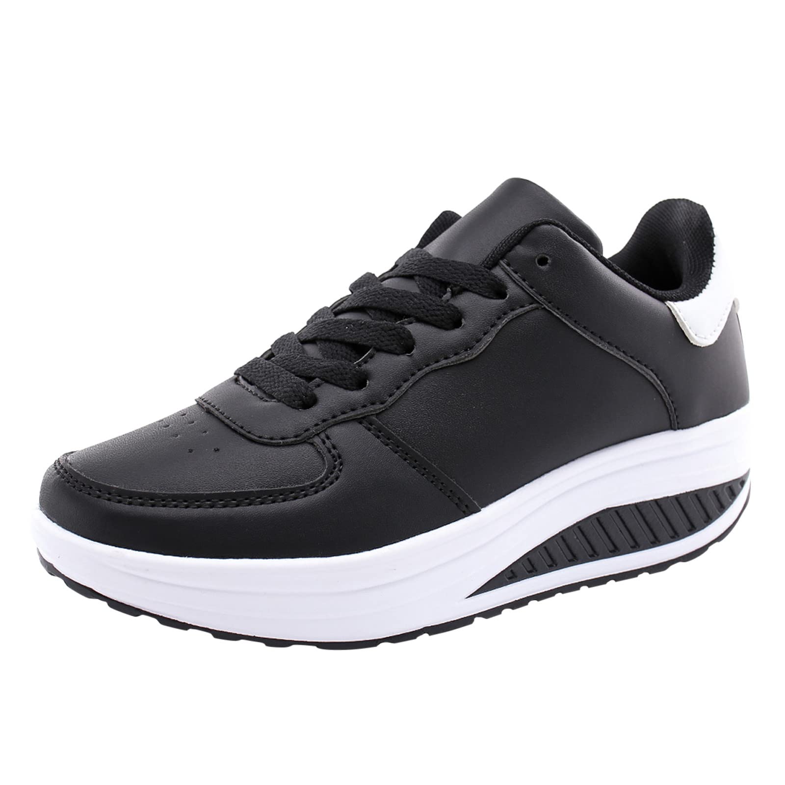 **PATOPO Women's High Top Sneakers - Slip On Sport Shoes for Outdoor Activities, Running & Casual Wear - White Athletic Shoes for Women**