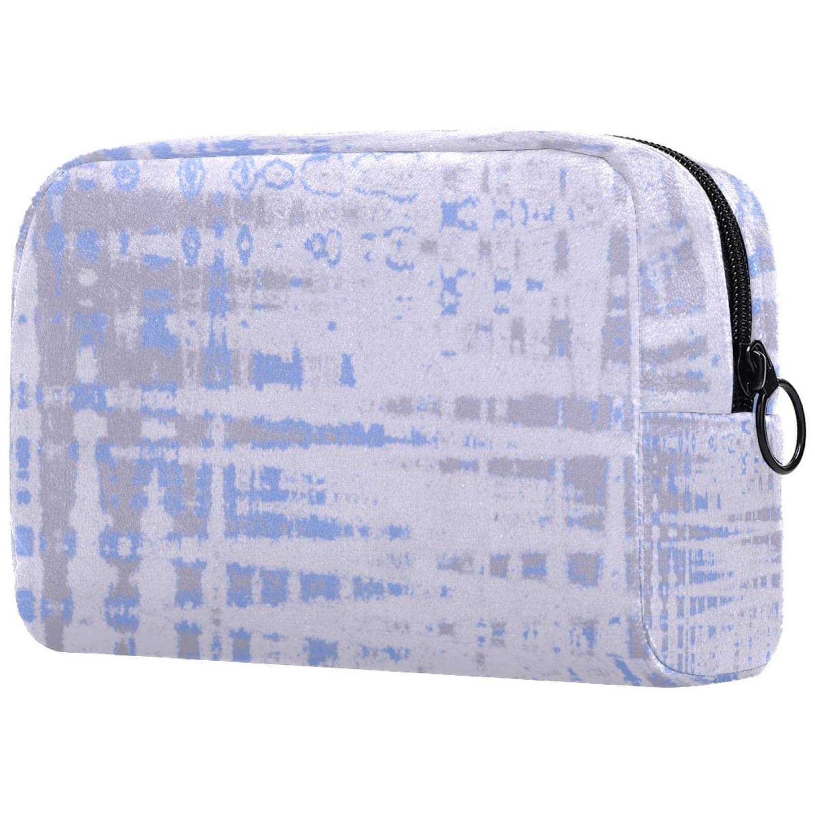 Waterproof Makeup Bag Travel Cosmetic Organizer - Abstract Watercolor Design Toiletry Pouch for Women, Perfect for Travel, Gym & Daily Use
