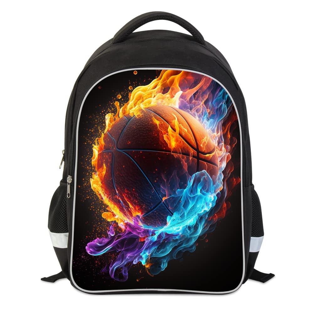 RTBBCKS Basketball Backpack for Boys - Durable School Bag with Adjustable Straps & Multiple Pockets - Perfect for School, Sports & Travel