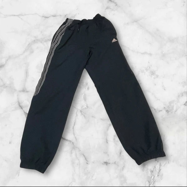 Adidas Vintage Trackpants - Baggy Nylon Joggers with Water-Resistant Jacket Material - Unisex Retro Athletic Pants (Size XS, Style 384) - Perfect for Casual Wear, Gym, and Street Fashion