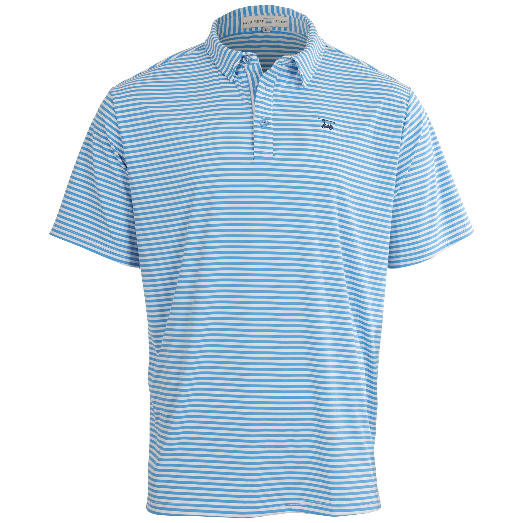 Azure Blue / White Stripe