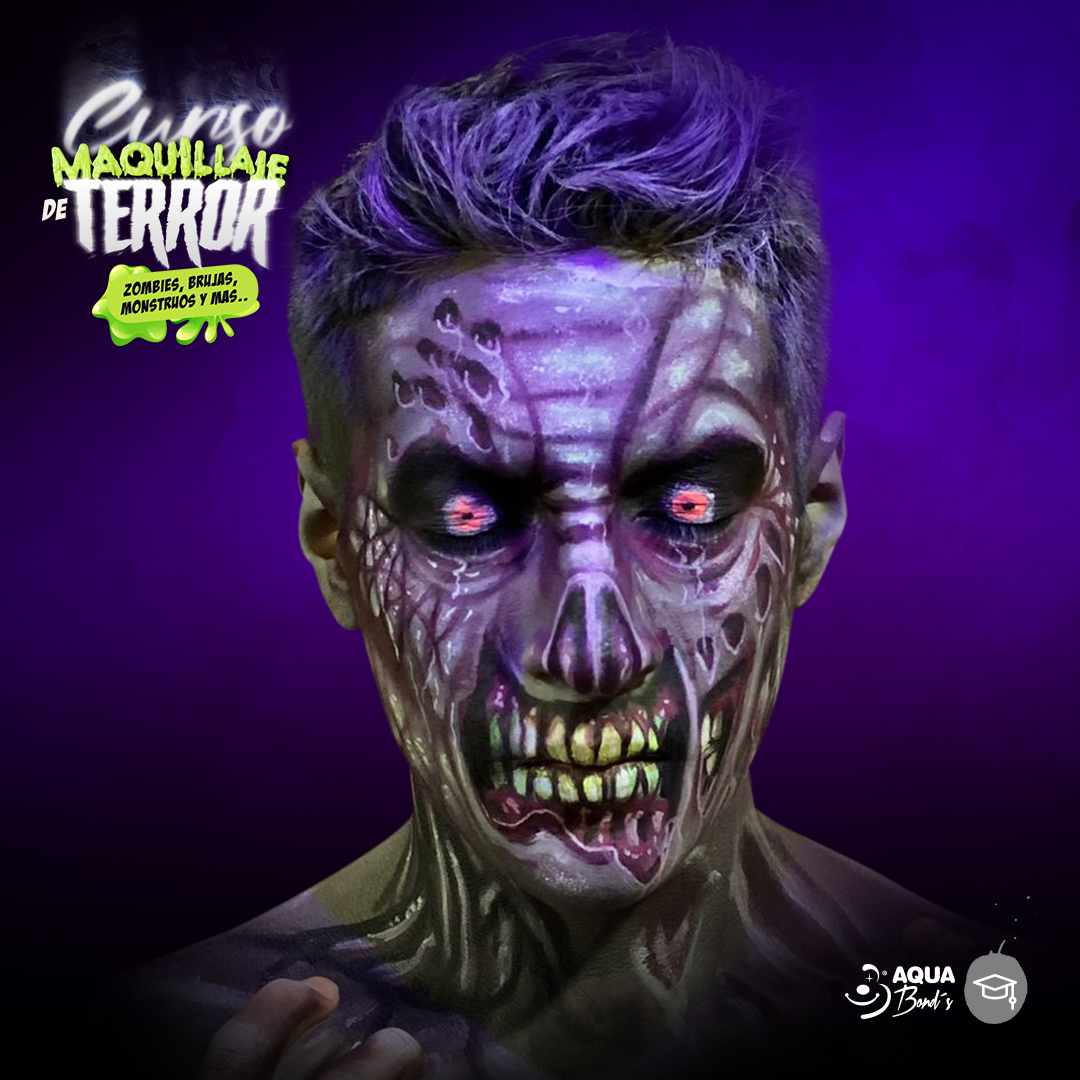 Online Horror Makeup Course: Zombies, Monsters & More - June 23-25 | SFX Makeup Tutorials for Halloween, Cosplay & Film