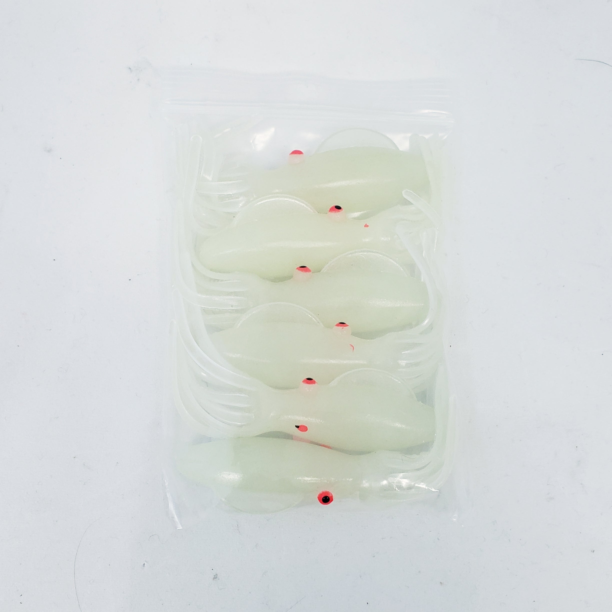 J&B Tackle Mini Squid 3 Soft Plastic Fishing Lures - 6 Pack for Saltwater & Freshwater Fishing - Perfect for Bass, Trout, and Walleye