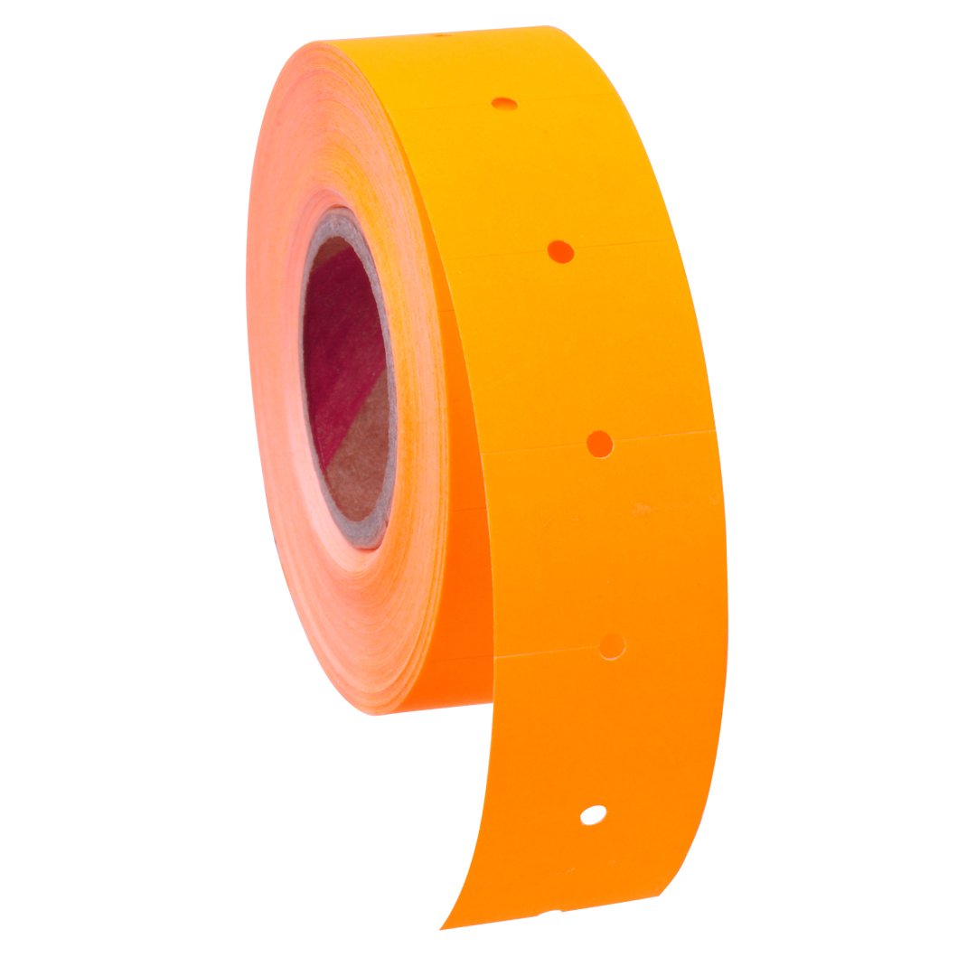 Bright Orange Removable Labels for Towa GL/SpeedyMark4 - 16 Pack (Free Ink) for Price Tagging