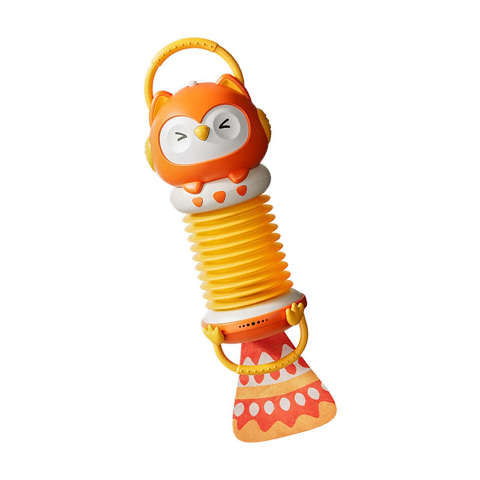 Cartoon Baby Accordion Toy - Fox Shape Rattle for Infants & Kids | Montessori Learning & Stroller Play