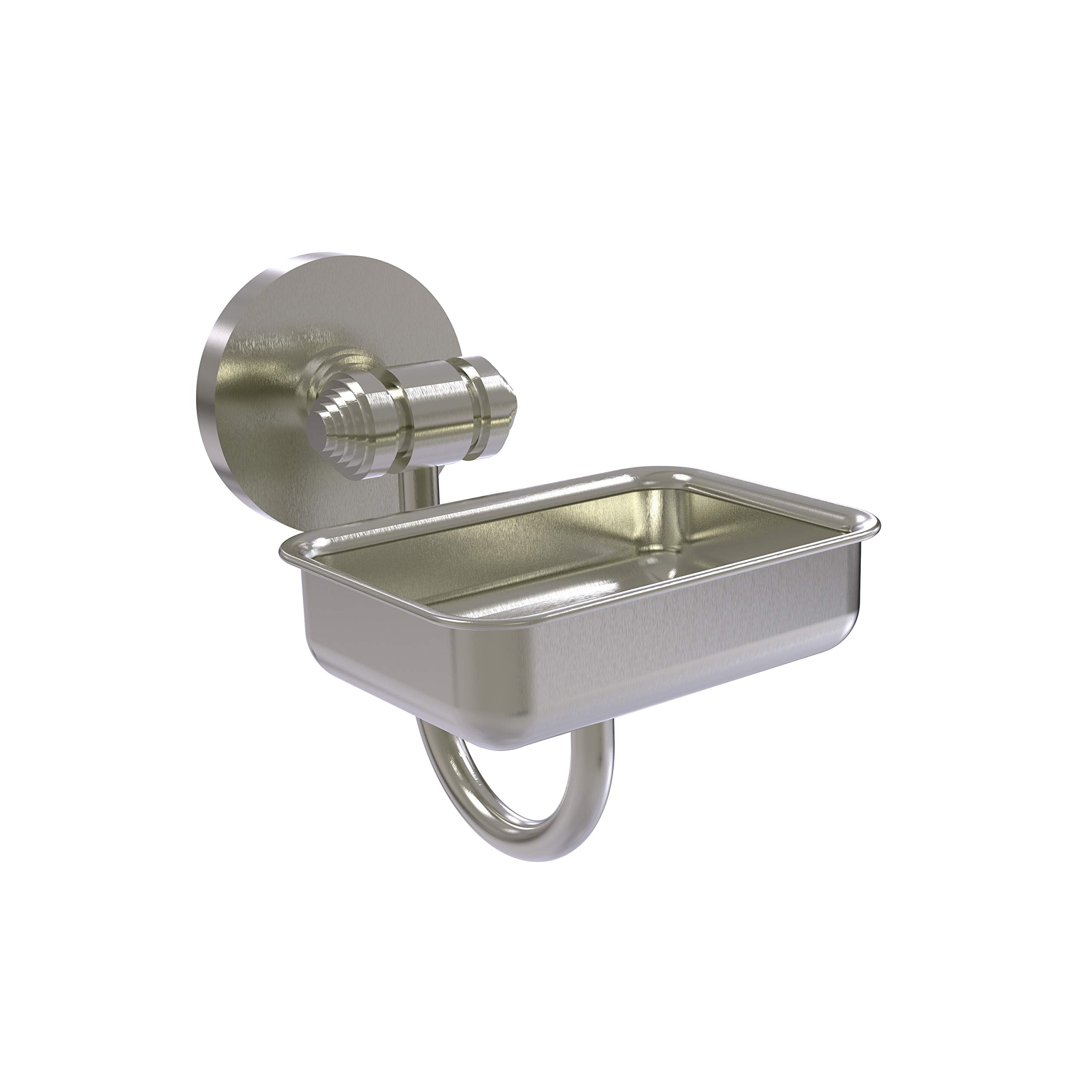 Allied Brass SB-32 South Beach Collection Wall Mounted Soap Dish in Satin Nickel - Perfect for Bathroom, Shower & Spa Decor