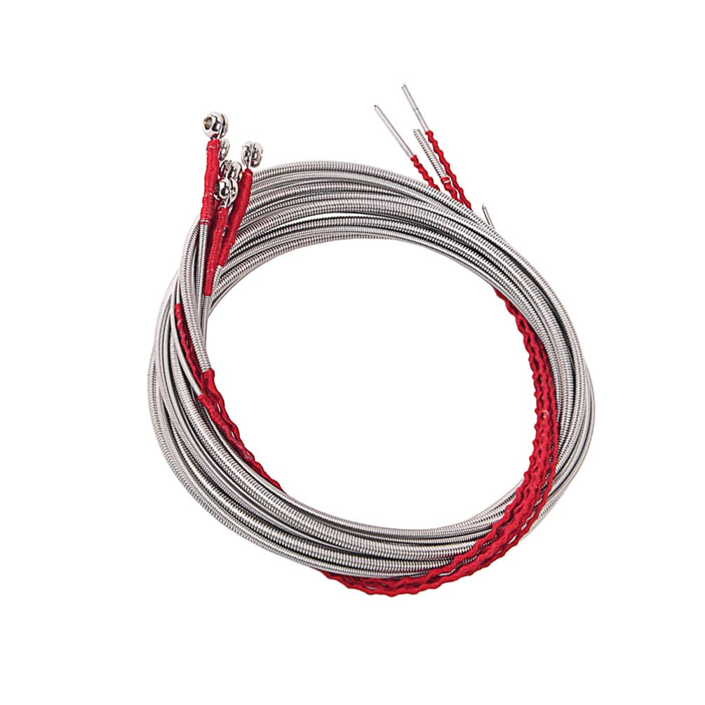 Professional 5-String Bass Guitar Strings Set - Metal Replacement Strings for Bass Guitar (5pcs, Silver) | Perfect for Live Performances, Studio Recording & Practice Sessions