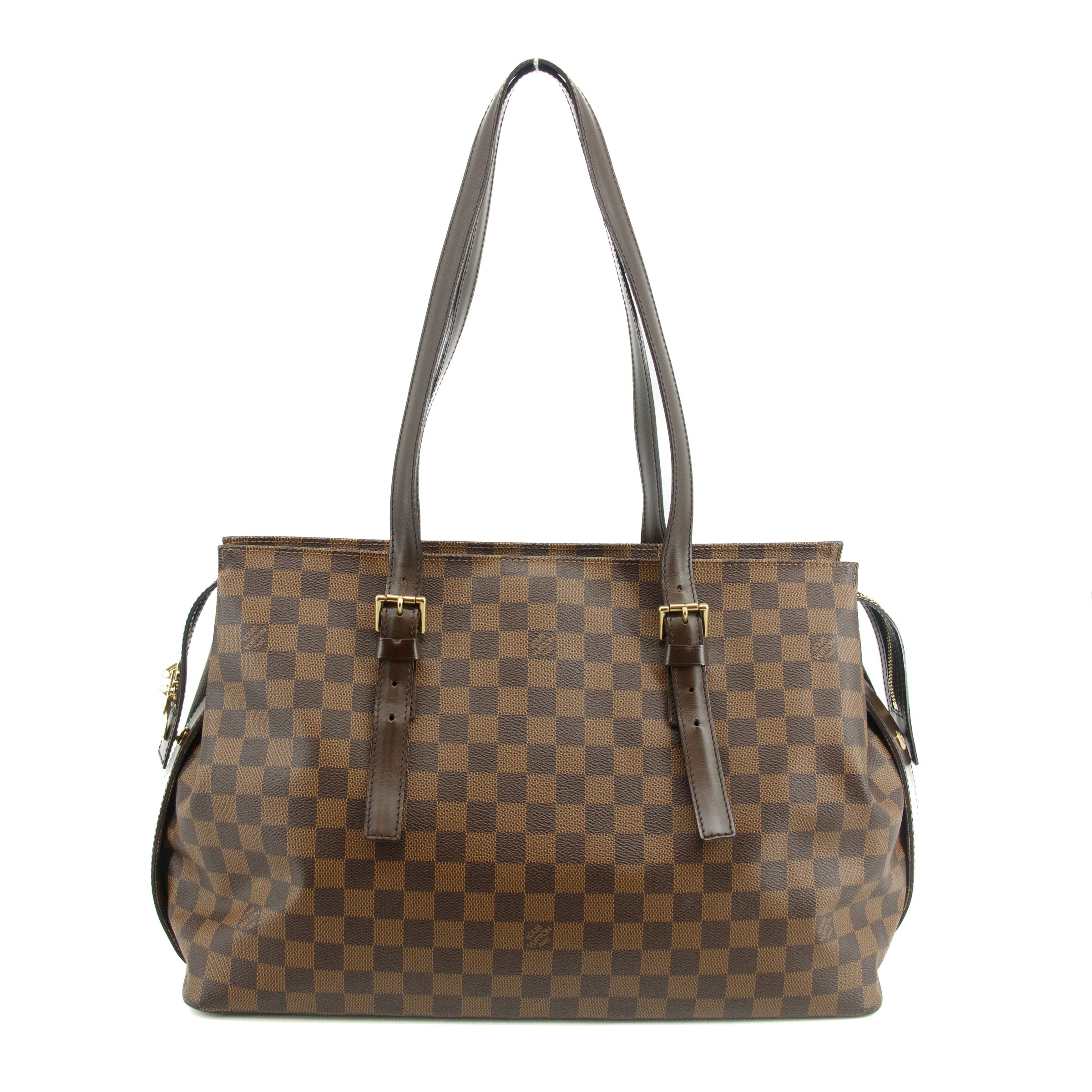 Authentic Louis Vuitton Damier Ebene Chelsea Tote Bag #2862 - Luxury Designer Handbag for Women, Perfect for Work, Travel & Everyday Use