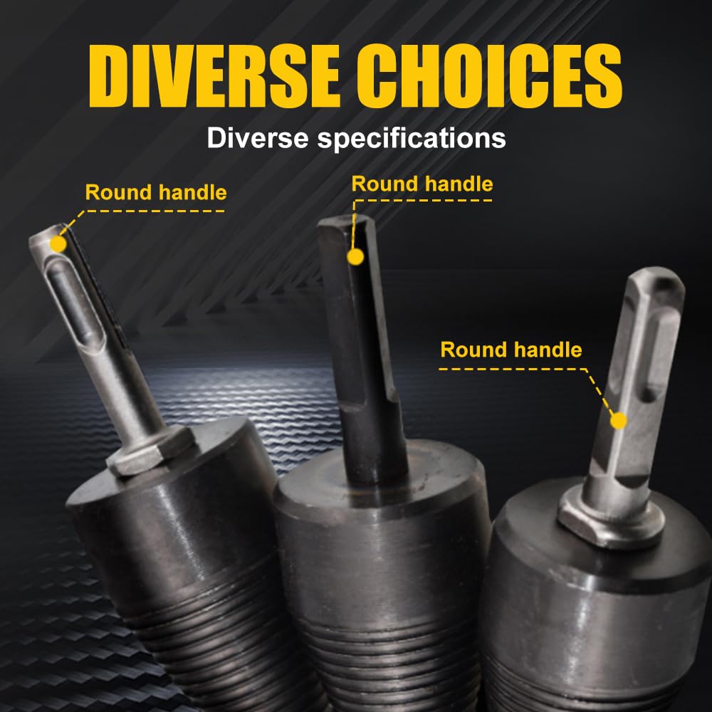 Firewood Drill Bit Set - 4PC 32mm Wood Log Splitter Drill Bits with 3 Screws for Hand Drill | Easy Firewood Splitting Tool for Faster Wood Cutting | Perfect for Camping, Fireplace, Wood Stove & Outdoor Heating