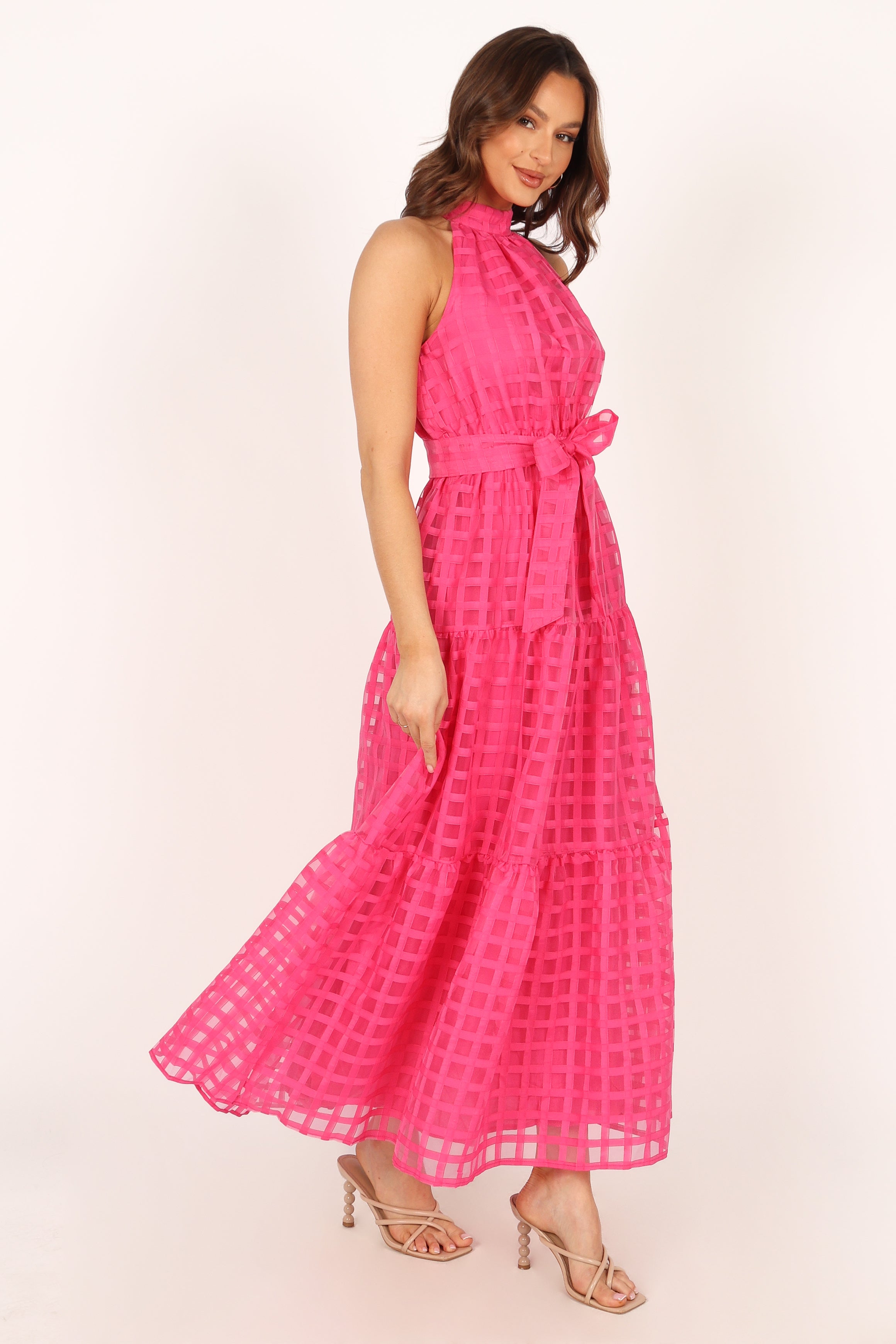 Elegant Calea Maxi Dress in Pink - Flowy Summer Dress for Women, Perfect for Beach Vacations, Weddings & Casual Outings