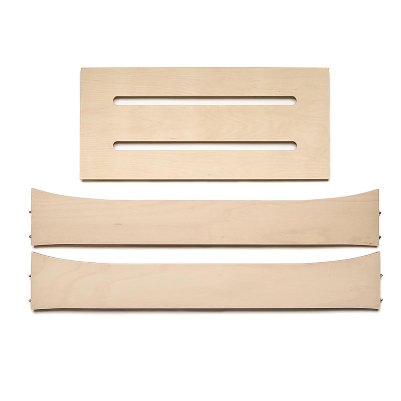 LEANDER Junior Bed - Whitewashed Wood Cot Extension for Toddlers | Convertible Crib to Toddler Bed | Safe & Stylish Nursery Furniture for Kids' Room