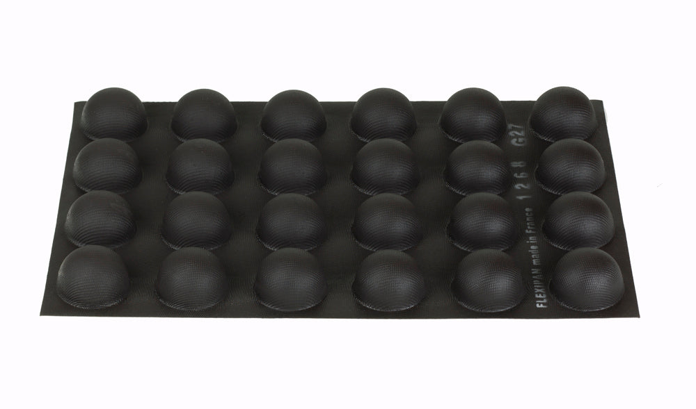Flexipan Half Sphere Silicone Baking Mold - 24 Cavities for Perfect Cake, Chocolate, and Dessert Making | Ideal for Home Bakers and Professional Chefs