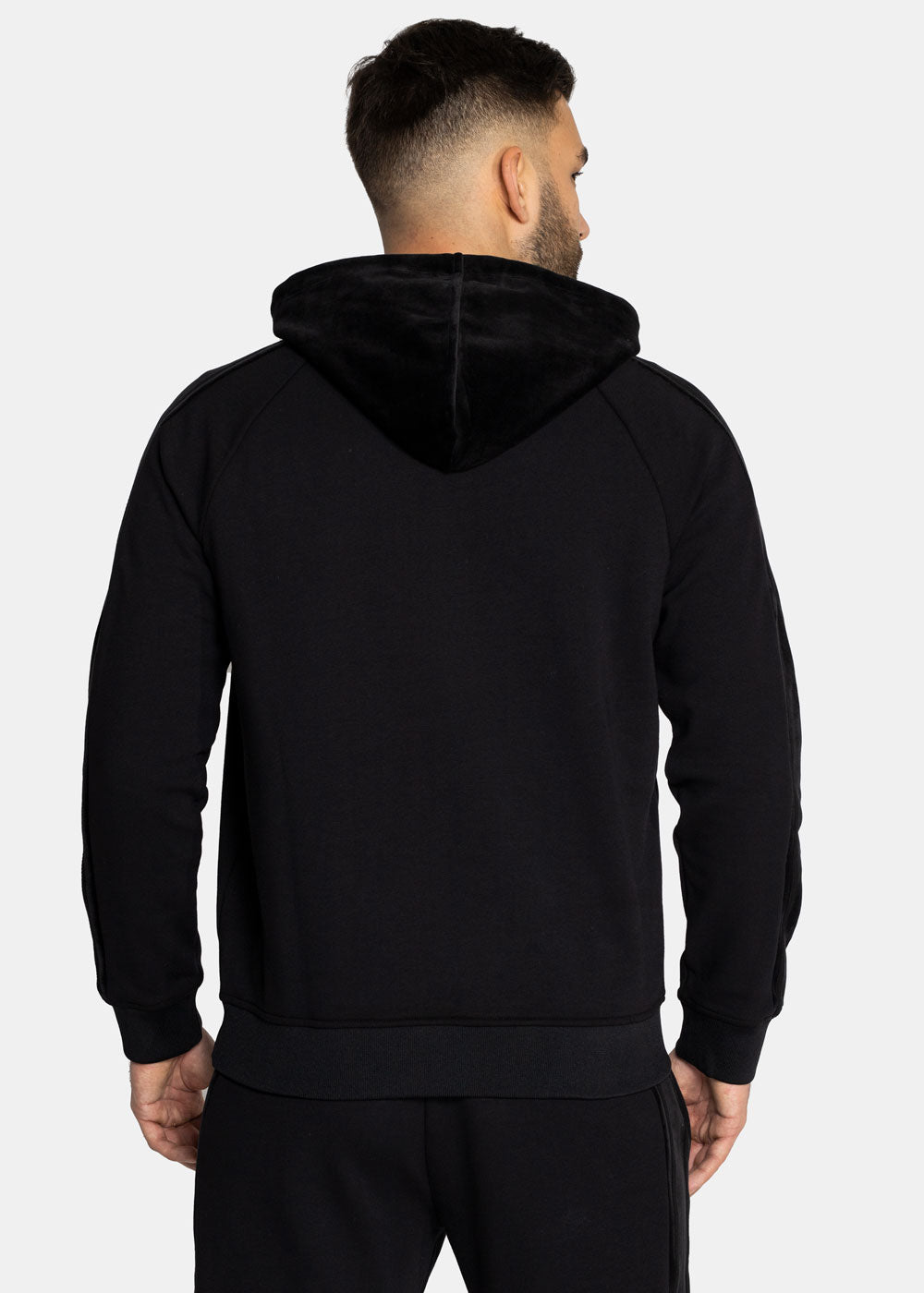 Armani Exchange Black Velour Sweatshirt for Women | Soft & Stylish Pullover for Casual Wear, Lounge & Outfits
