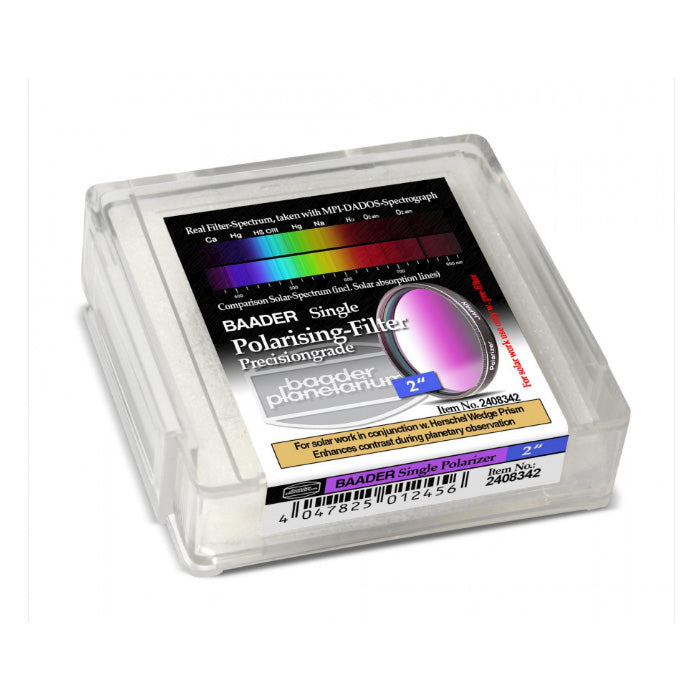 Baader 2 Single Polarizing Filter FPOL 2 - Premium Optical Filter for Astronomy & Photography - Enhance Contrast & Reduce Glare for Telescopes, Cameras and Binoculars