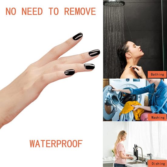 KIRA Artificial Fake Nails Set with Nail Glue & Buffer - Natural False Nails for Women, Long Lasting Waterproof Acrylic Nails, Comfortable & Easy to Apply - Perfect for Parties, Weddings, Daily Wear & Special Occasions (Style A20)