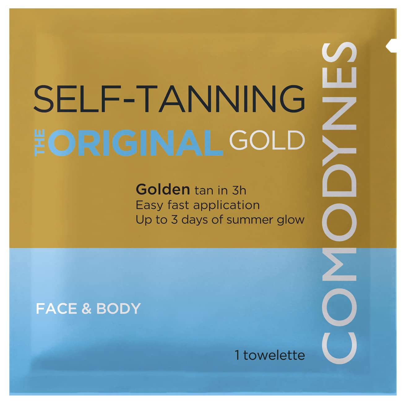 COMODYNES Self-Tanning Wipes 3-8 Pack - Natural Bronzing for All Skin Types | Vegan, Cruelty-Free Tanning Towelettes | Perfect for Travel, Gym & On-The-Go Glow