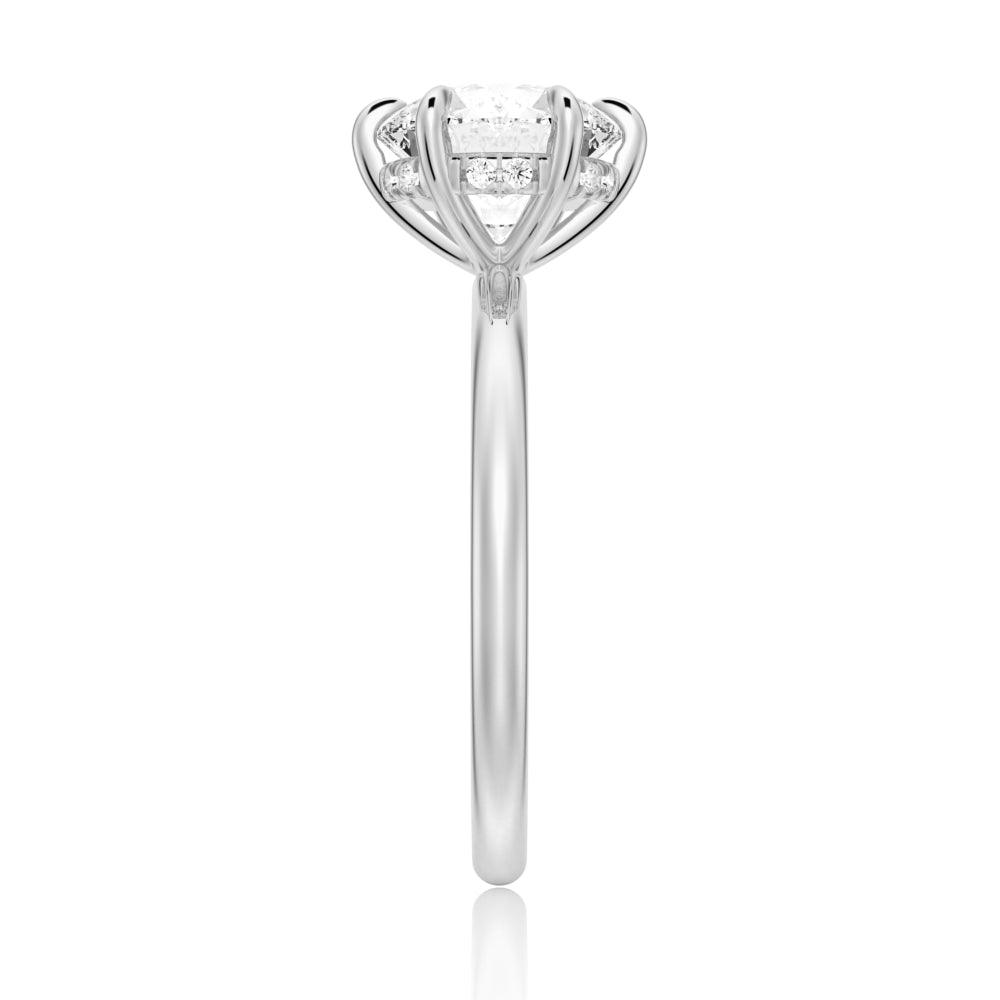 Exquisite 6-Prong Solitaire Moissanite Engagement & Wedding Ring Set for Couples - Matching Men's Band - Perfect for Proposals, Anniversaries & Romantic Occasions