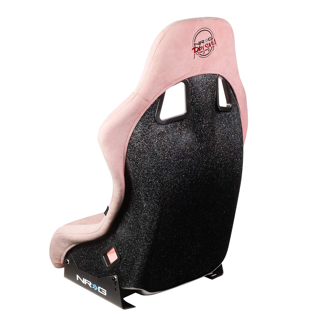 Auto Dynasty Fiberglass Pink Bucket Racing Seat with Side Mounts FRP-303PK (Medium) - Lightweight Performance Seat for Drifting, Track Racing & Car Enthusiasts