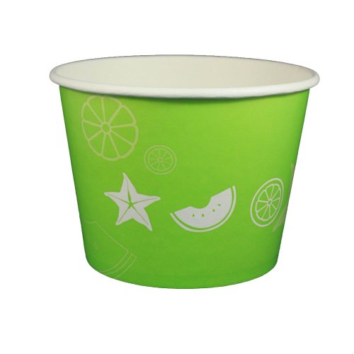 Lime Green Fruit Pattern