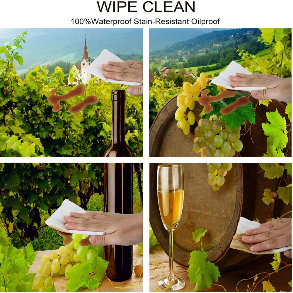 Elastic Edge Fitted Tablecloth - Waterproof & Wipeable 30