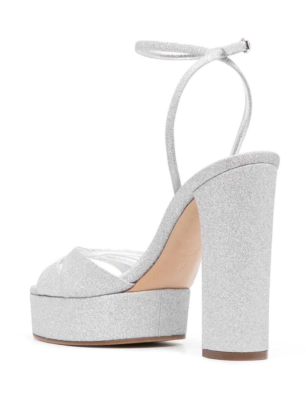 Casadei Women's Silver Gladiator Sandals - Elegant Strappy Heels for Parties, Weddings & Summer Outfits