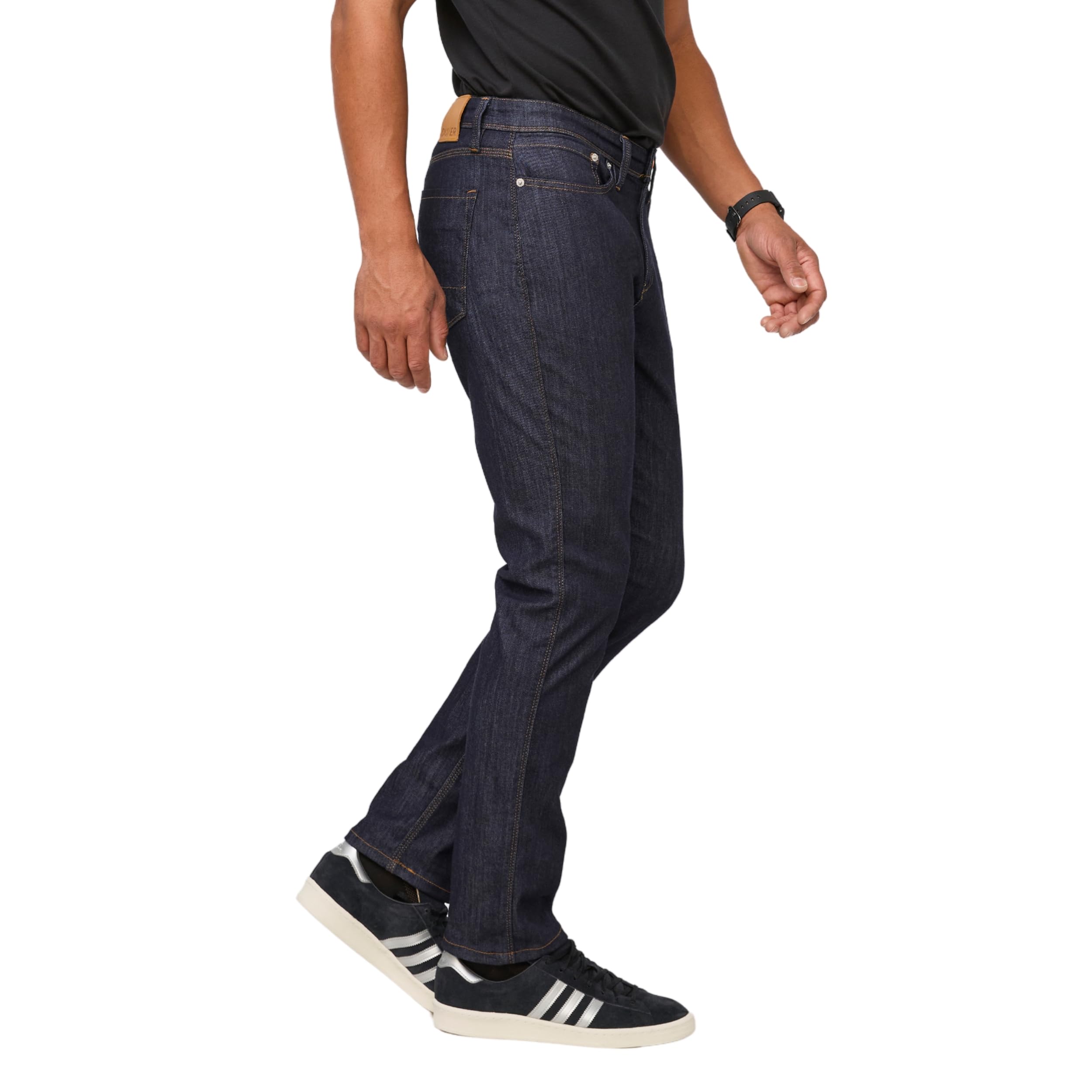 DU/ER Men's Performance Denim Relaxed Tapered Jeans - Stretch Comfort for Active Lifestyle | Perfect for Work, Travel & Outdoor Adventures